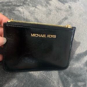 Michael Kors jet travel set wallet, zip up wrap around features